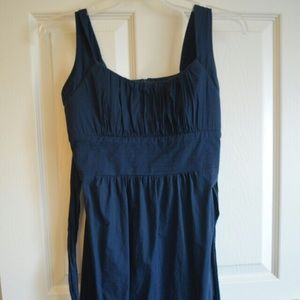 Lightweight Navy blue dress with sash